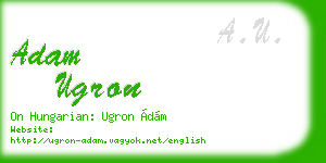 adam ugron business card