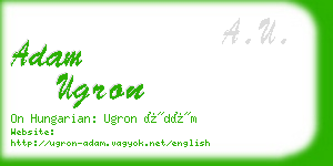 adam ugron business card